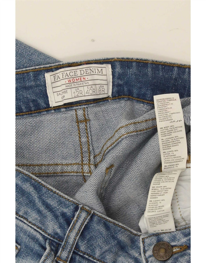 Fat Face Jean court pour femme UK 12 Medium W32 L23 Bleu Coton