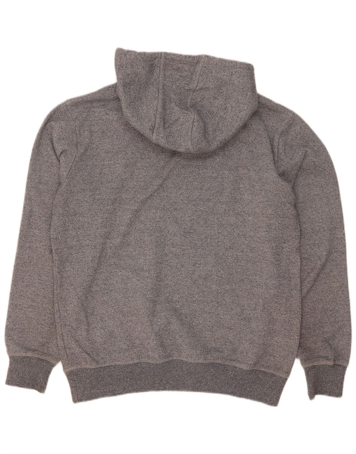 Ellesse Pull à capuche graphique en coton moucheté gris moyen homme