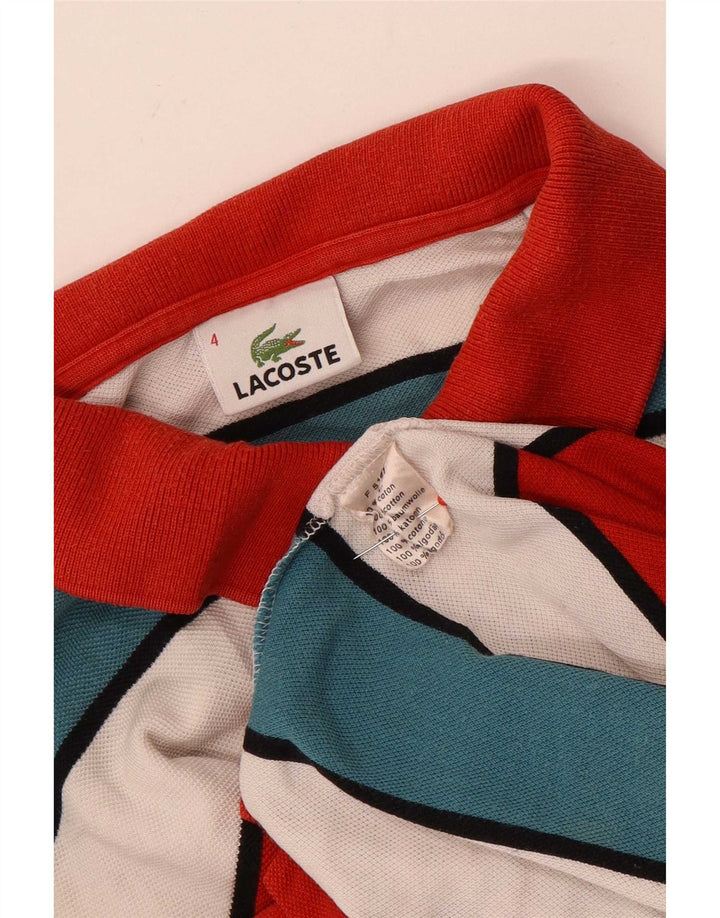 Lacoste Polo Homme Taille 4 Moyen Coton Rayé Multicolore