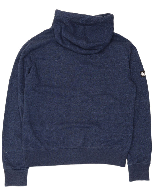 Superdry Pull à capuche zippé pour homme 2XL en coton bleu marine
