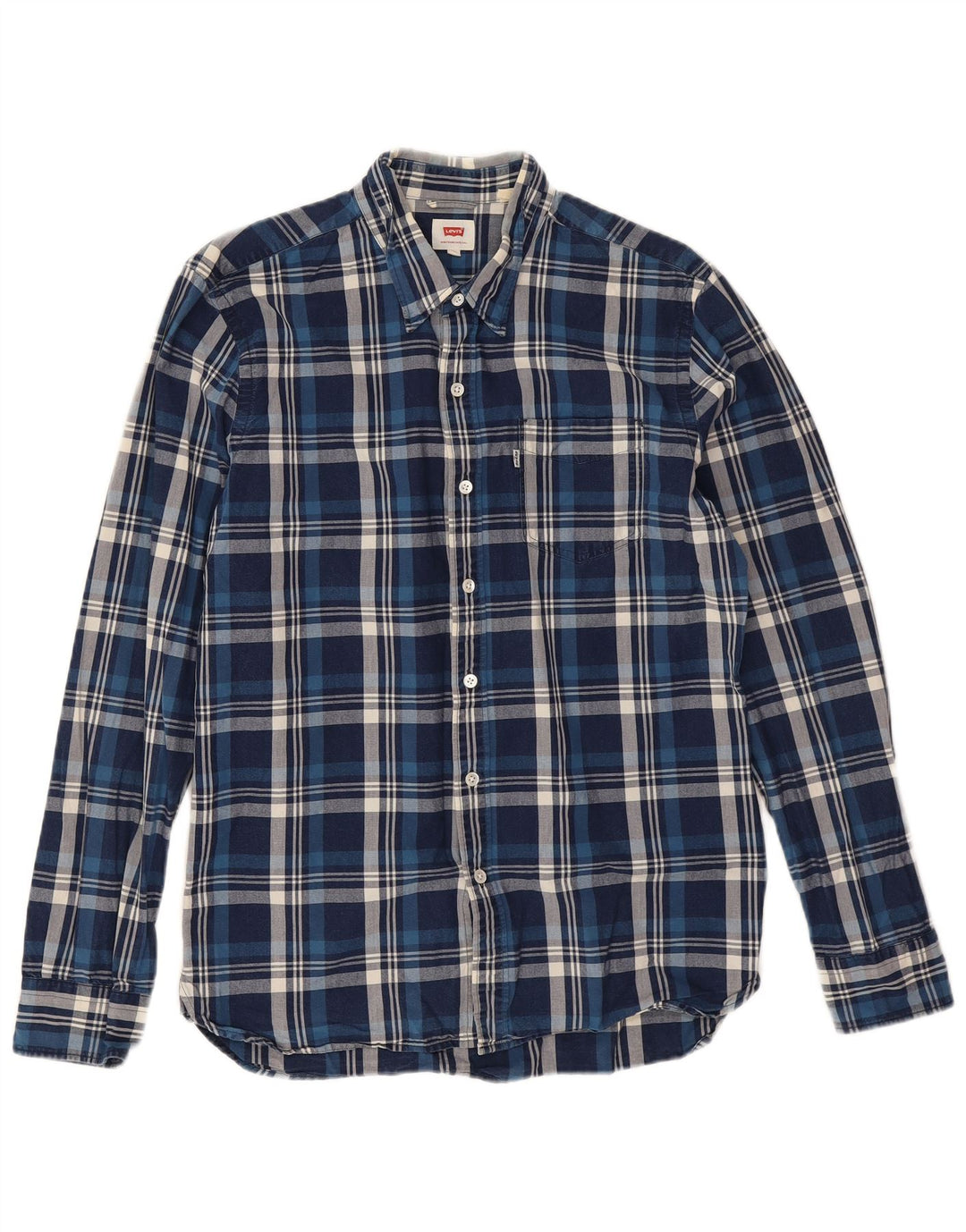 Levi's Chemise Homme Bleu Marine Moyen Carreaux Coton