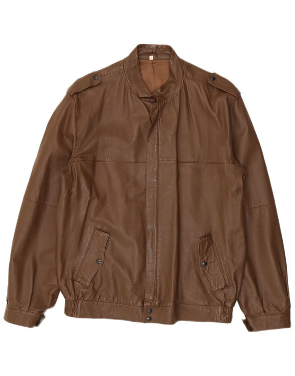 Indios Veste en cuir militaire pour homme IT 52 XL Cuir marron