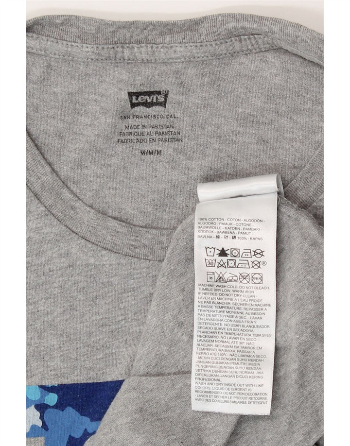 Levi's Tee-Shirt Graphique Homme Gris Moyen Coton