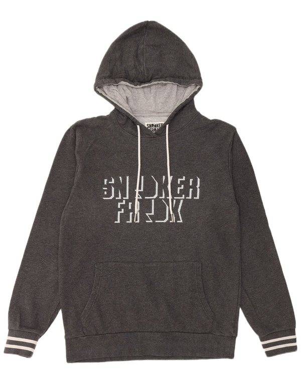 Sneaker Freak Pull à capuche graphique pour homme en coton rayé gris Taille L