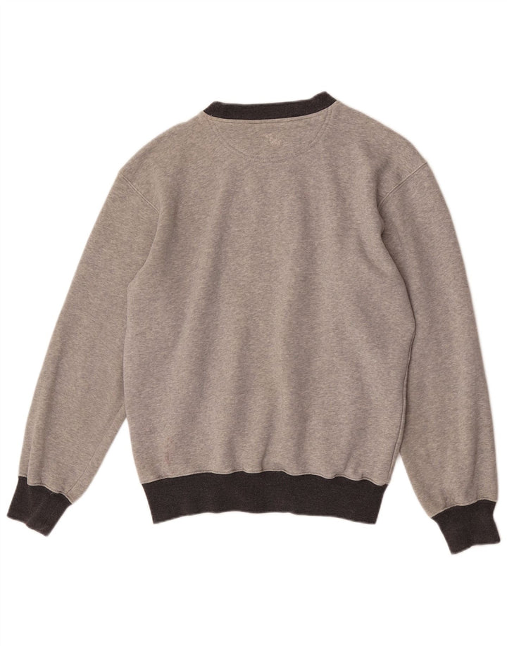 Champion Sweat-Shirt Homme Gris Colorblock Small