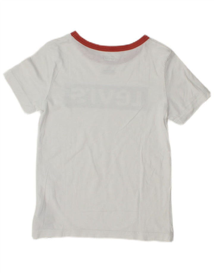 LEVI'S T-Shirt Graphique Garçon 9-10 ans Blanc Coton