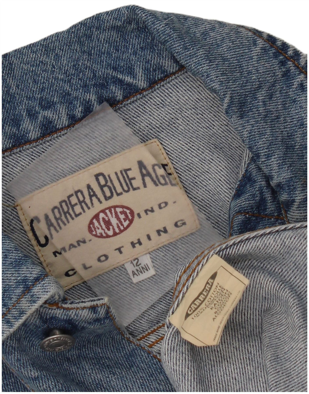 Carrera Veste en jean garçon 11-12 ans Bleu Coton