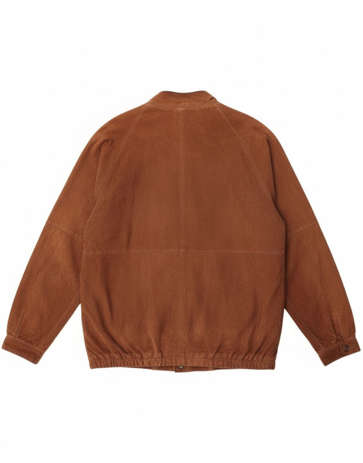 veste en daim homme vintage IT 54 2XL Marron
