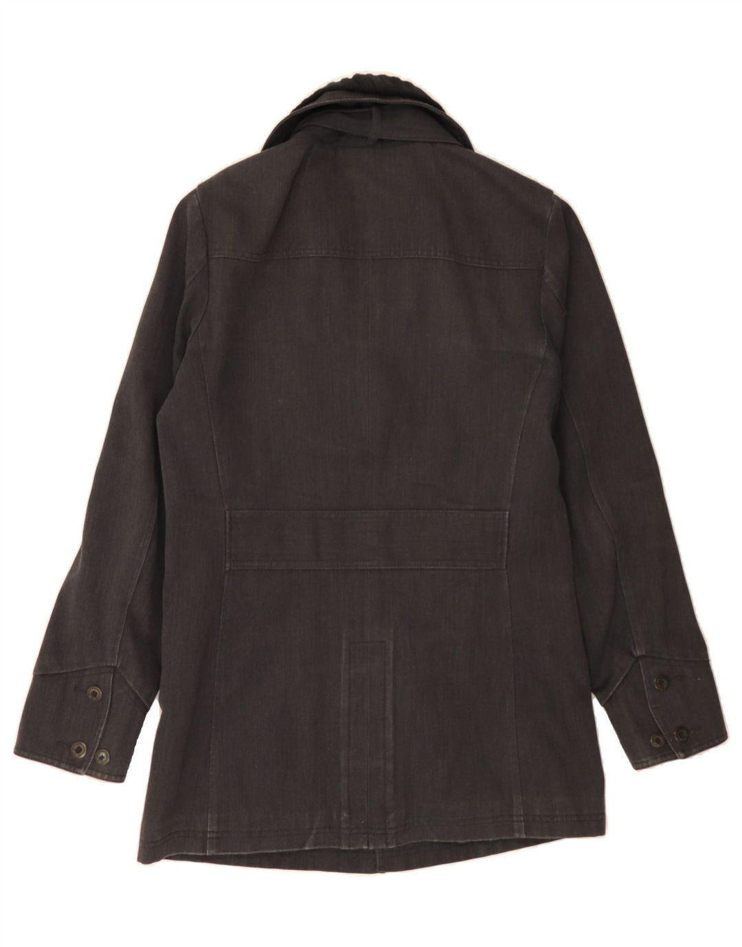 PULL & BEAR Mens Overcoat UK 38 Medium Grey Nylon Vintage Pull & Bear and Second-Hand Pull & Bear from Messina Hembry 