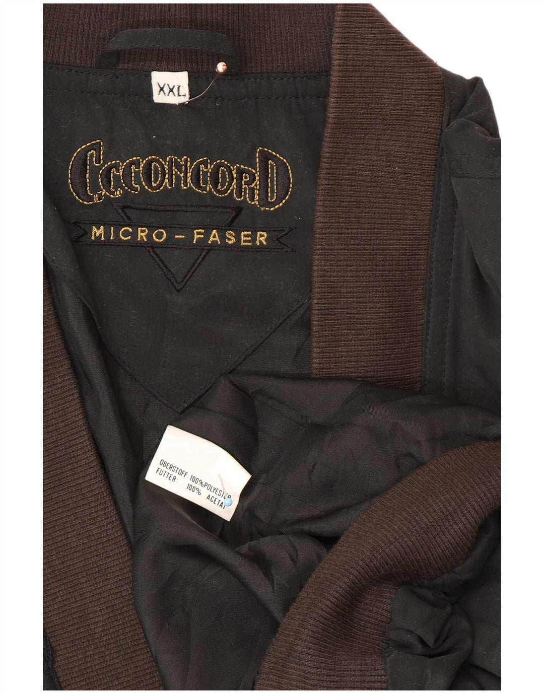 C.C.CONCORD Veste Bomber Homme UK 44 2XL Noir Colorblock Polyester