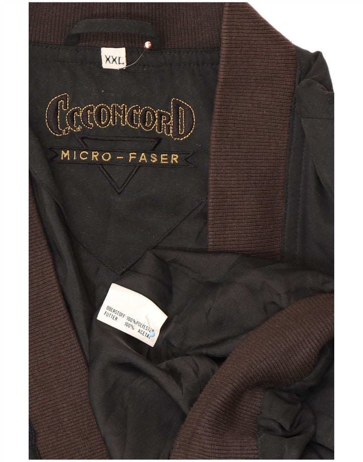 C.C.CONCORD Veste Bomber Homme UK 44 2XL Noir Colorblock Polyester
