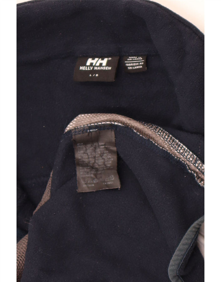 Helly Hansen Veste polaire graphique pour homme UK 40 Large Bleu marine Colourblock