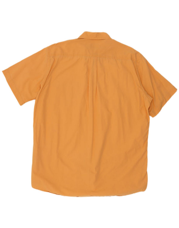 Kappa Chemise à manches courtes pour homme 3XL Orange Coton