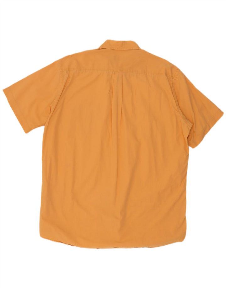 Kappa Chemise à manches courtes pour homme 3XL Orange Coton