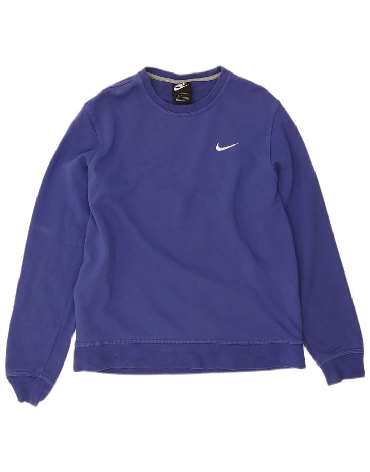 Nike Sweat-shirt pour homme en coton bleu Taille L