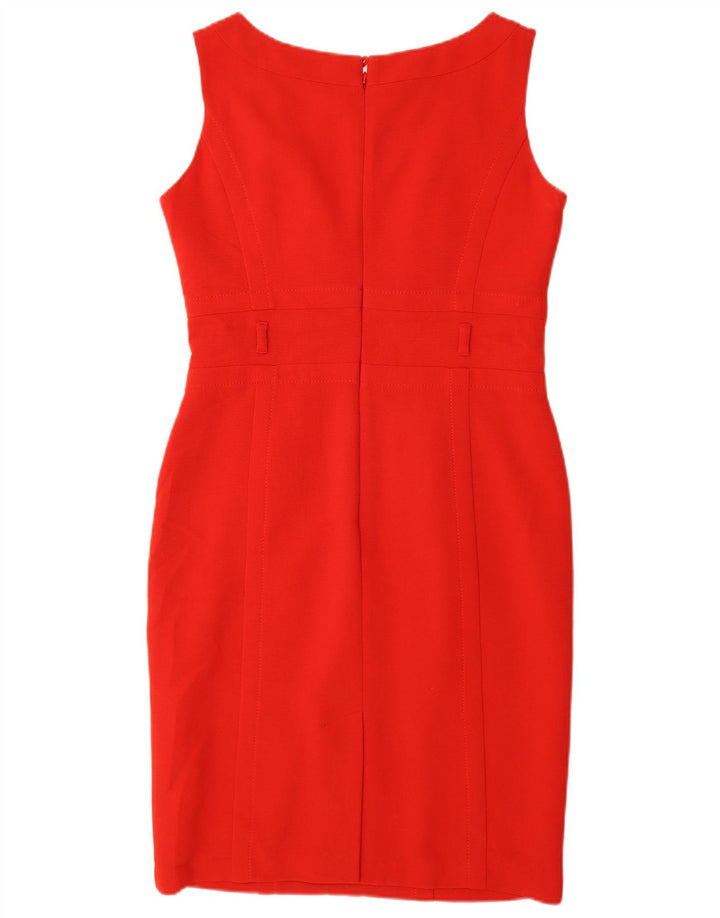 Marks & Spencer Robe fourreau sans manches pour femme UK 12 Polyester rouge moyen