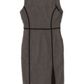 Zara Robe fourreau sans manches pour femme UK 12 Polyester gris moyen