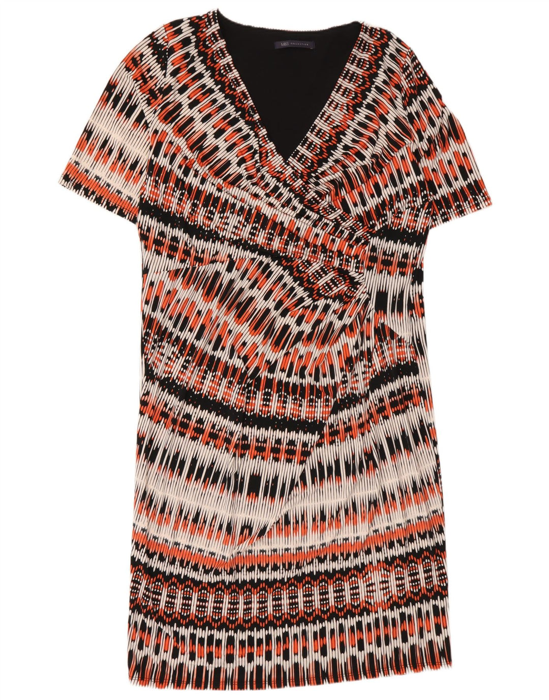 Marks & Spencer Robe droite pour femme UK 16 Large Multicolore Géométrique