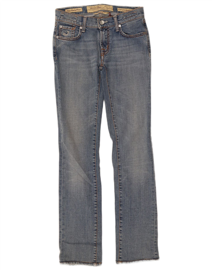 Jacob Cohen Jean droit ajusté pour femme W26 L31 en coton bleu