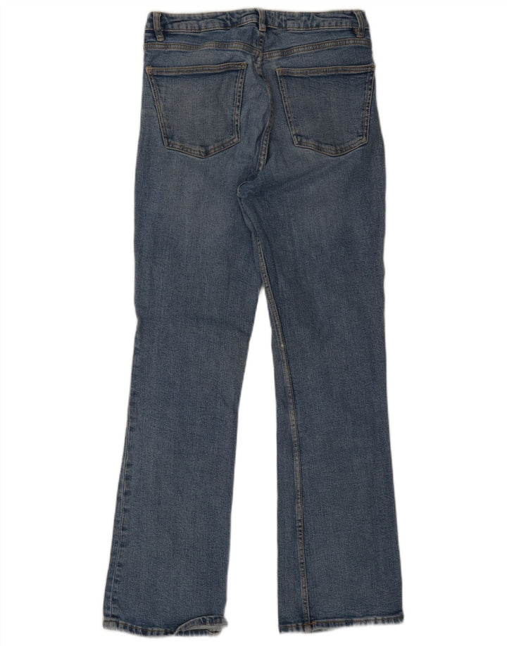 Zara Jean évasé pour femme EU 40 Medium W30 L30 Bleu