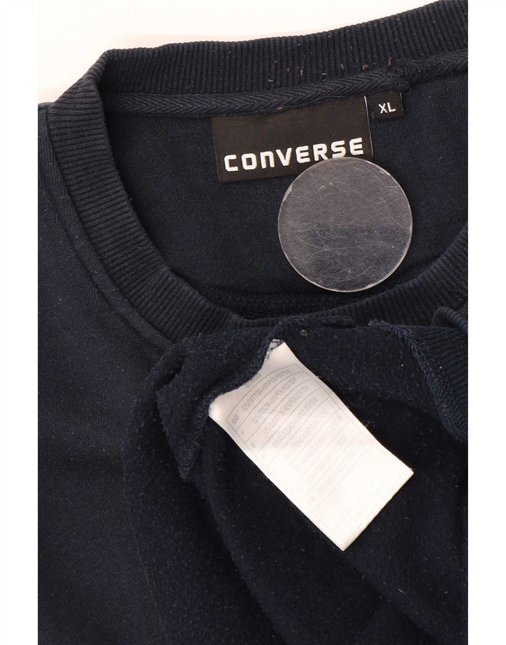 Converse Chuck Taylor Sweatshirt Jumper XL Bleu Marine Coton