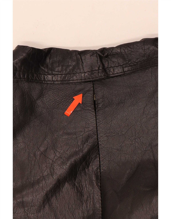 Maxime Veste en cuir pour femme UK 14 Medium Noir