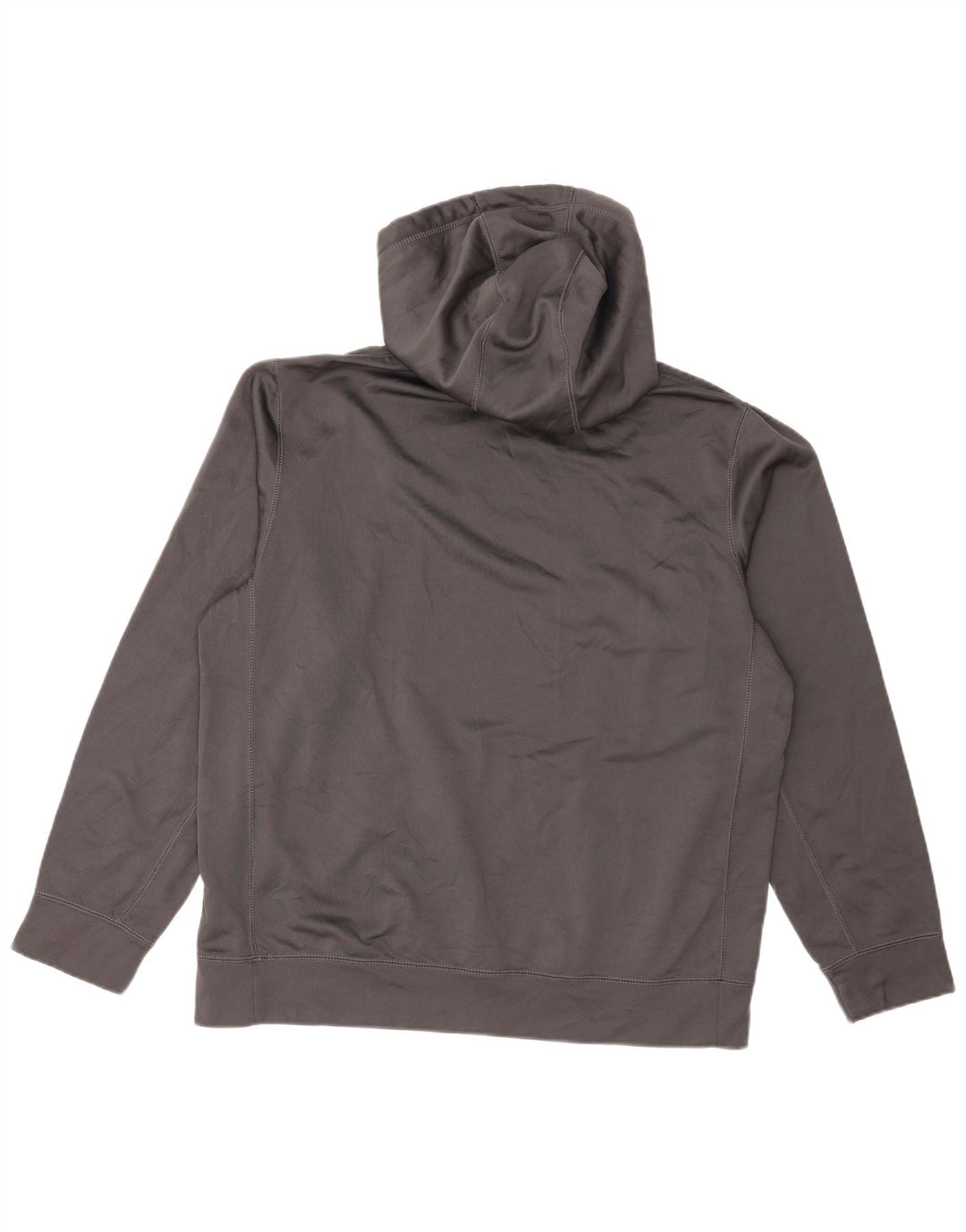 Nike Pull à capuche graphique Therma-Fit pour homme, grand gris, polyester