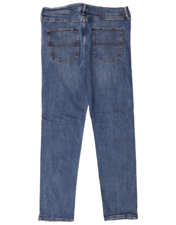 MARKS & SPENCER Jean Slim Homme W32 L29 Bleu Coton Classique