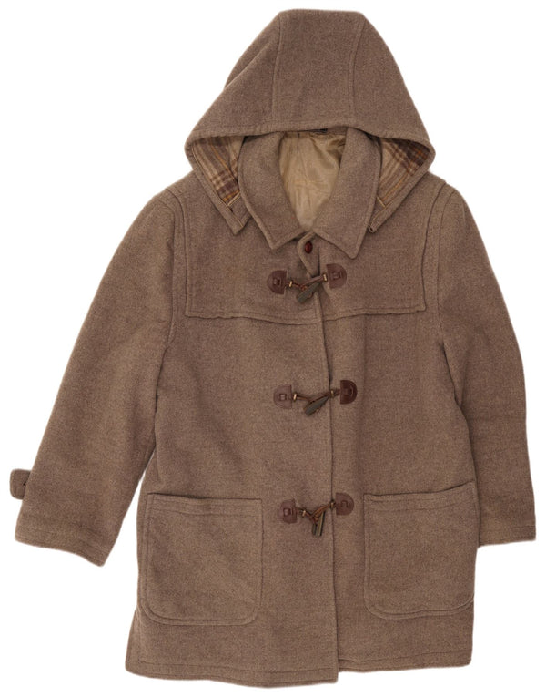 vintage Homme Duffle Coat à capuche UK 42 XL Gris