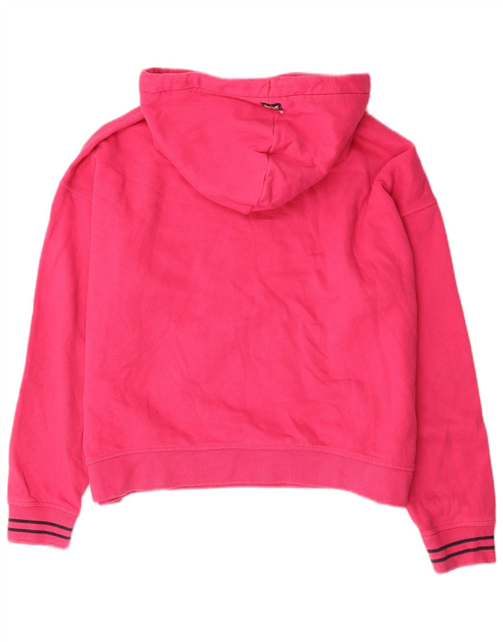 JACK WILLS Pull à capuche surdimensionné pour femme UK 12 Rose moyen