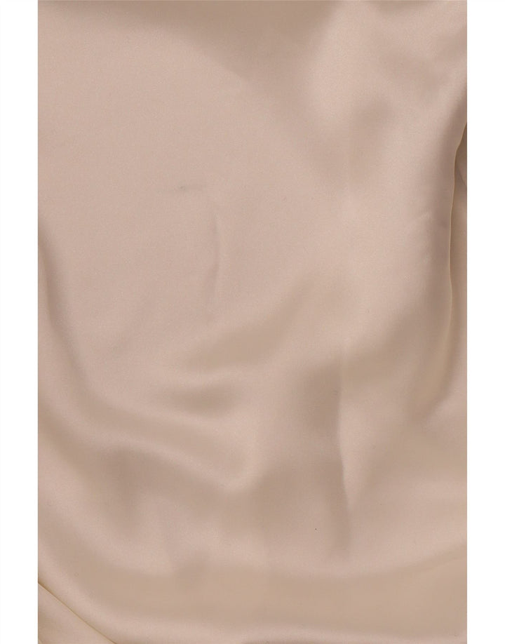 Robe chemise pull ZARA femme UK 14 soie blanche moyenne