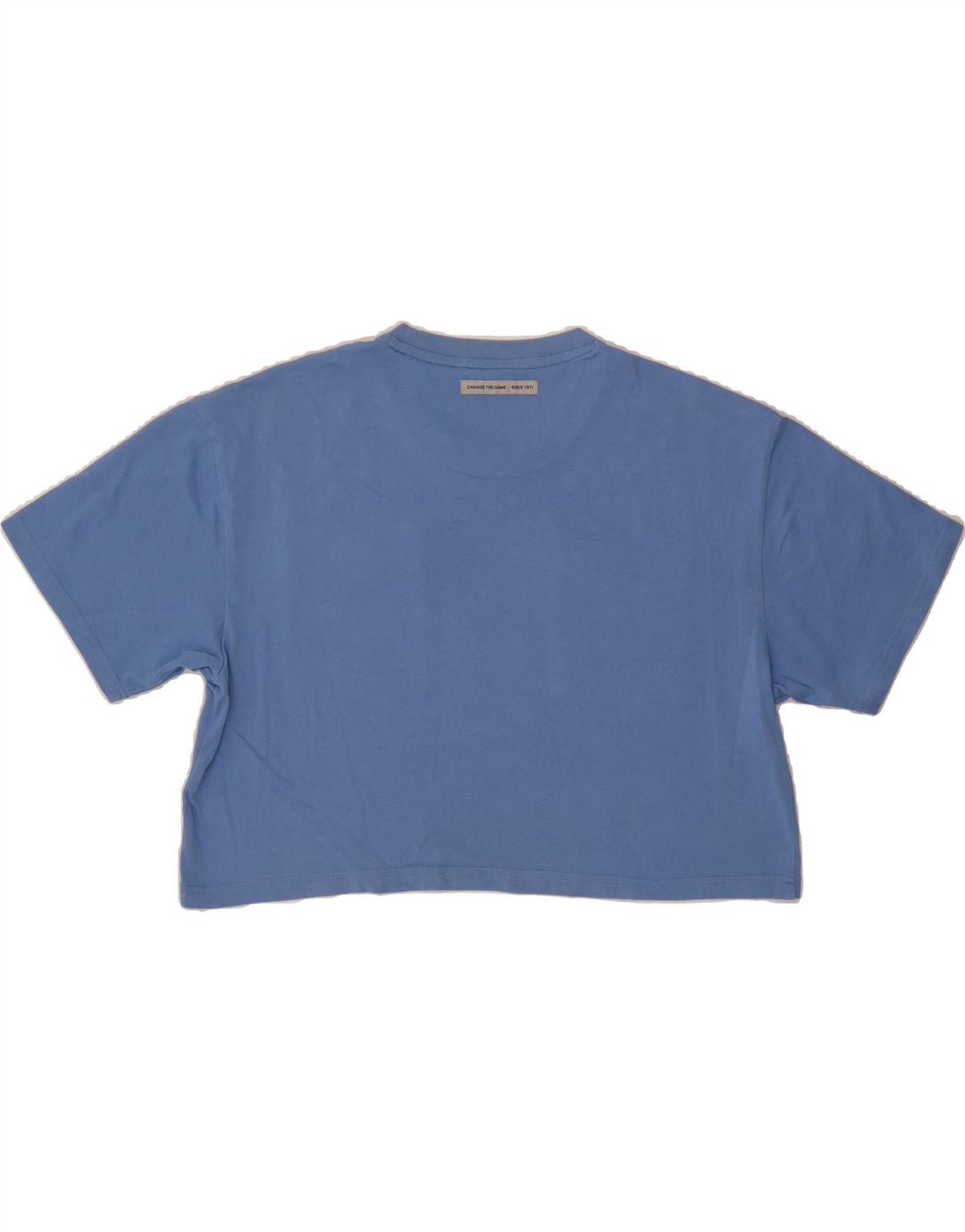 FILA Womens Oversized Crop T-Shirt Top UK 14 Medium Blue Vintage Fila and Second-Hand Fila from Messina Hembry 