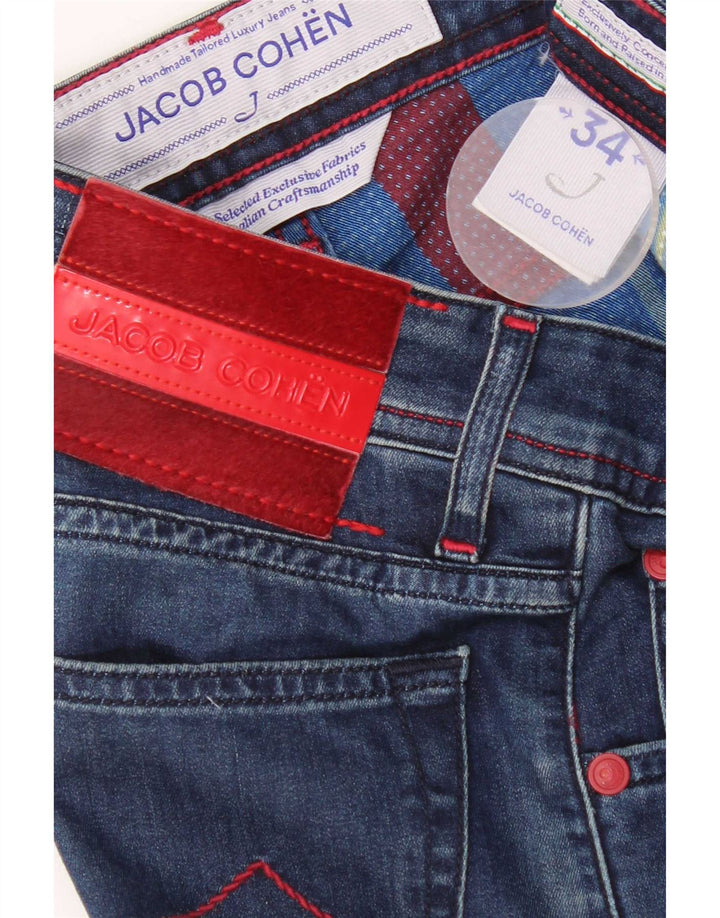 Jacob Cohen Jean Slim Femme W34 L31 Bleu Coton