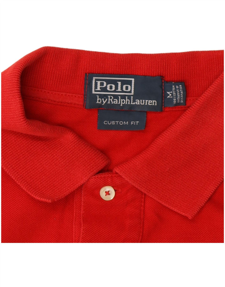 Ralph Lauren Polo ajusté sur mesure pour homme en coton rouge moyen