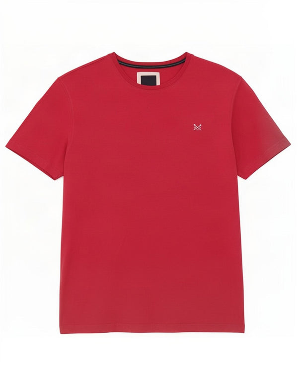 Crew Clothing T-Shirt Homme Grand Rouge Coton