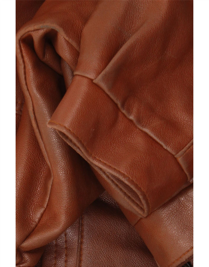 veste en cuir homme vintage UK 38 Brun moyen