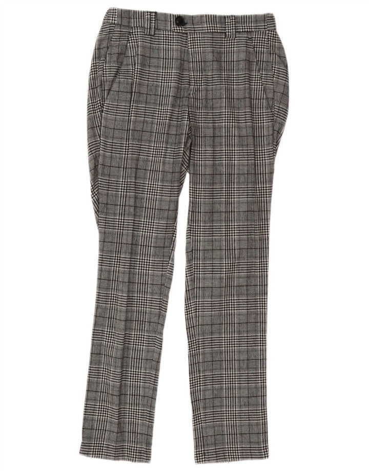 Alessandro Dell'Acqua Pantalon de costume pour femme IT 44 Medium W30 L29 Gris à carreaux