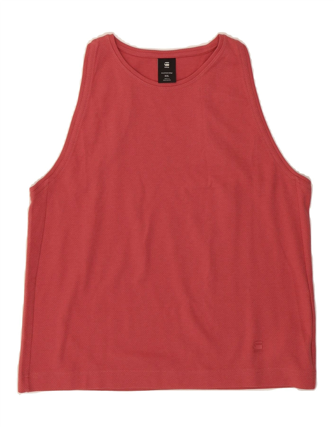 G-STAR Womens Vest Top UK 20 2XL Red Cotton Vintage G-Star and Second-Hand G-Star from Messina Hembry 