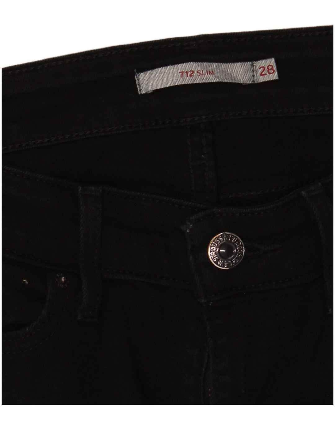 Levi's Jean Slim 712 Femme W28 L28 Noir