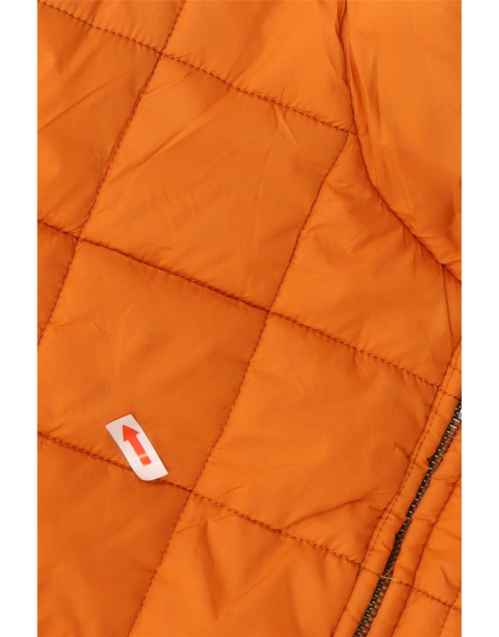 Zara Veste matelassée pour homme UK 38 Polyester color block orange moyen