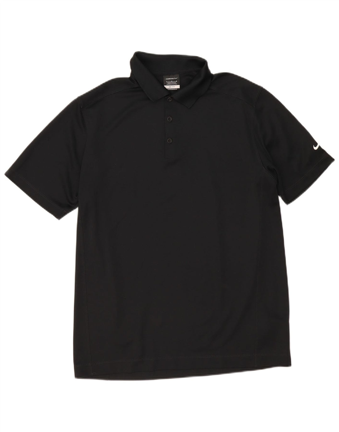 Polo Nike Dri Fit pour hommes, grand, noir, polyester