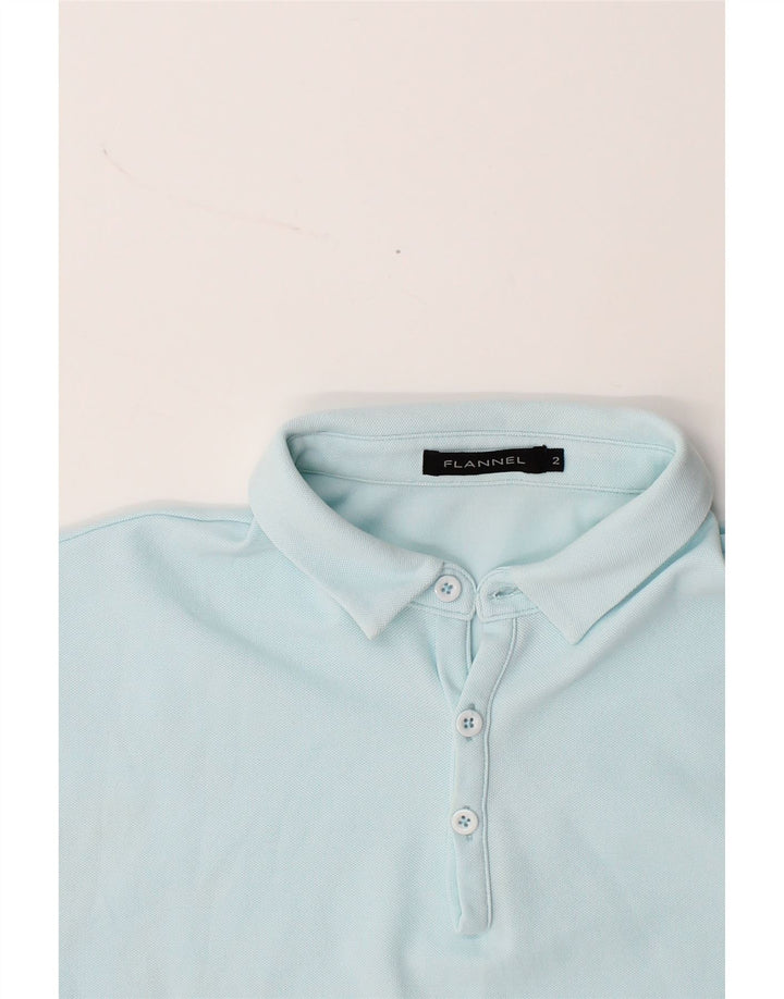 VINTAGE Mens Polo Shirt Medium Blue Cotton Vintage Vintage and Second-Hand Vintage from Messina Hembry 