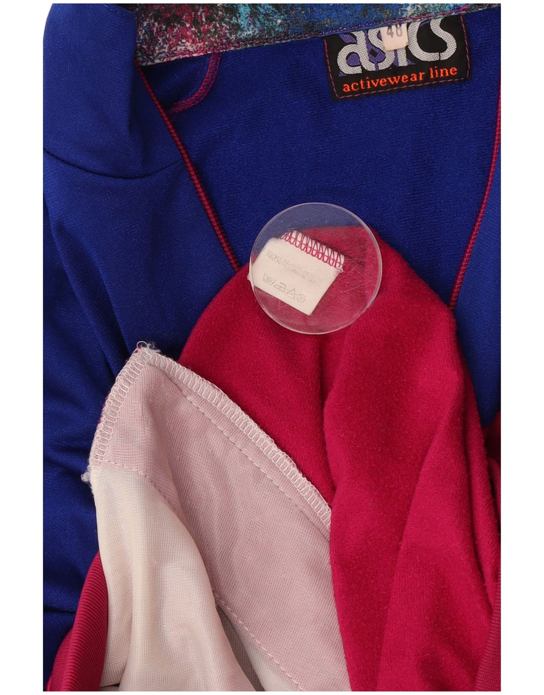 Asics Veste de survêtement pour homme IT 48 Polyester color block rose moyen