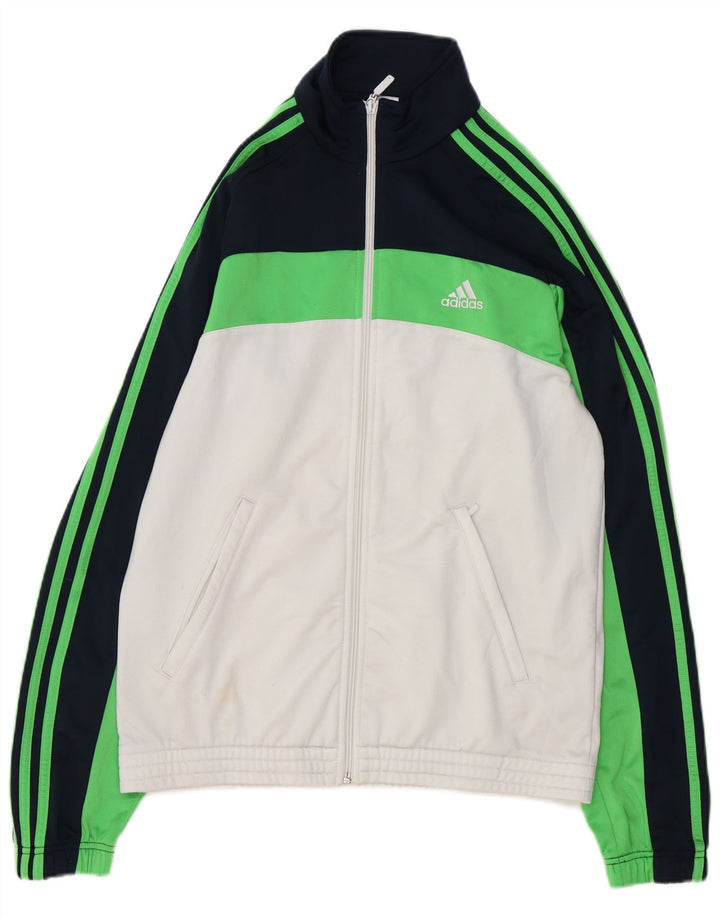 ADIDAS Veste de survêtement pour homme UK 40/42 Medium Blanc Colourblock