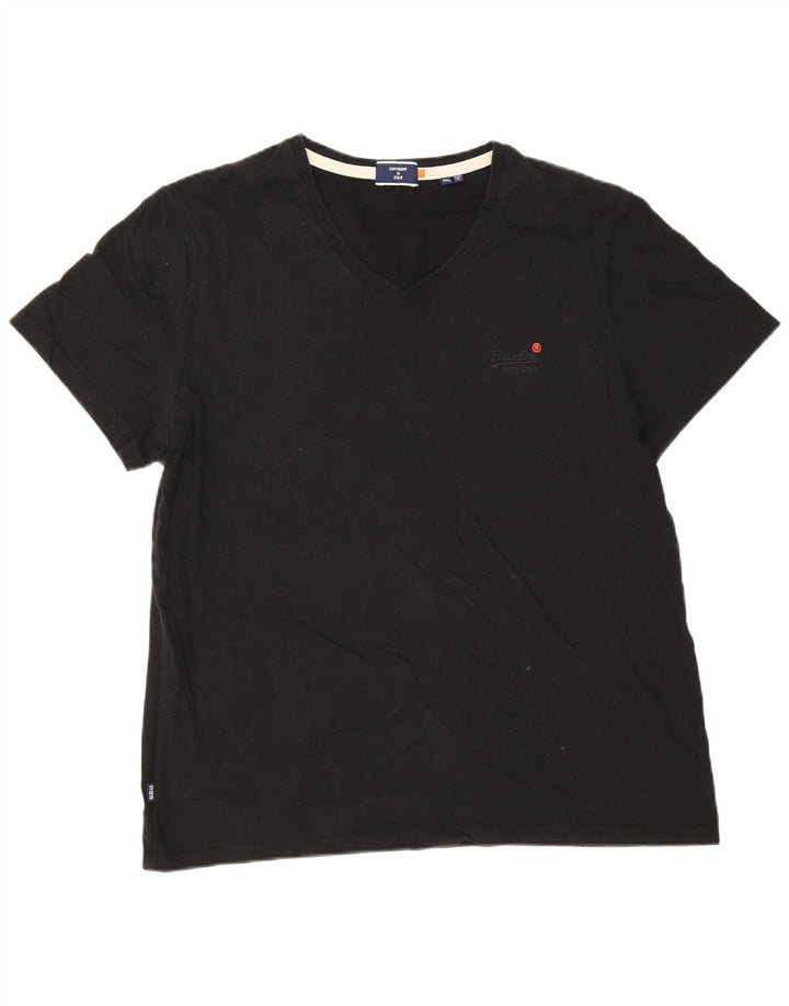 Superdry T-Shirt Homme Haut 3XL Noir