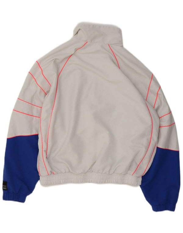 Adidas Veste de survêtement pour femme UK 12 Bleu moyen Colourblock Sports
