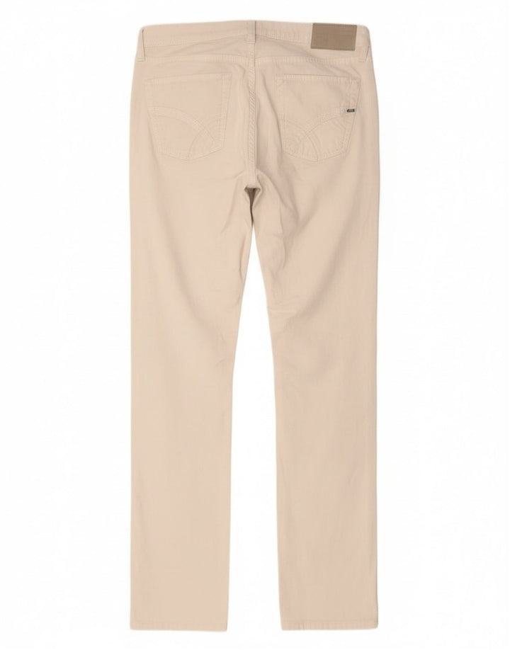 Gas Jean Slim Albert Femme W29 L34 Coton Blanc