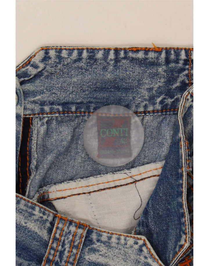 jupe en denim femme vintage IT 42 Moyen W28 Coton Bleu