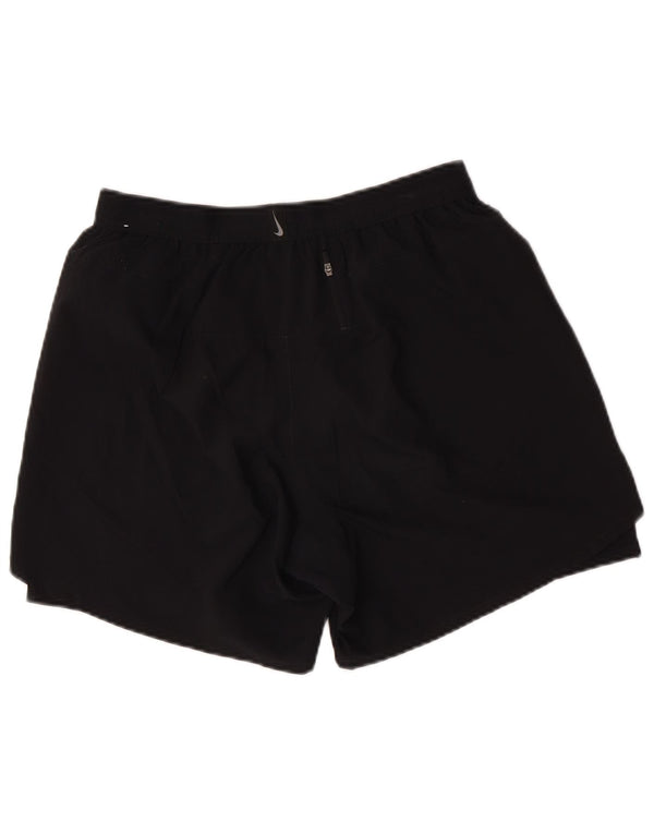 Short de sport Nike Dri Fit pour femme, grand, noir, polyester