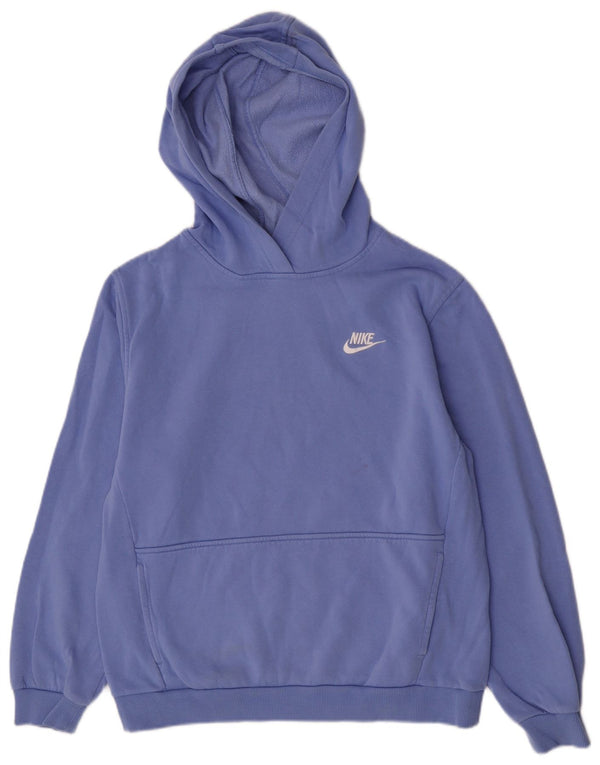 Nike Pull à capuche coupe classique pour fille 13-14 ans XL Bleu Coton